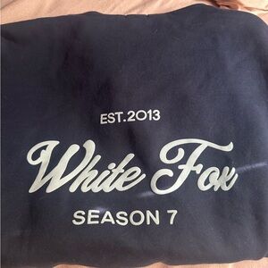 White Fox Boutique Navy Sweatshirt